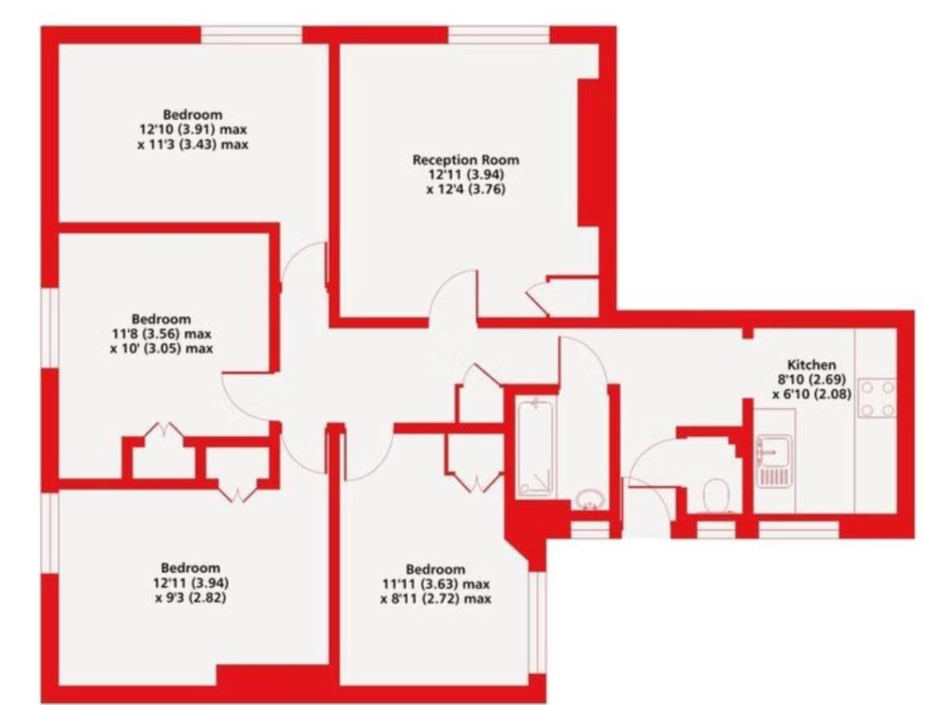 Cosy 4-Bedroom Apartment Next To Borough Лондон Екстер'єр фото
